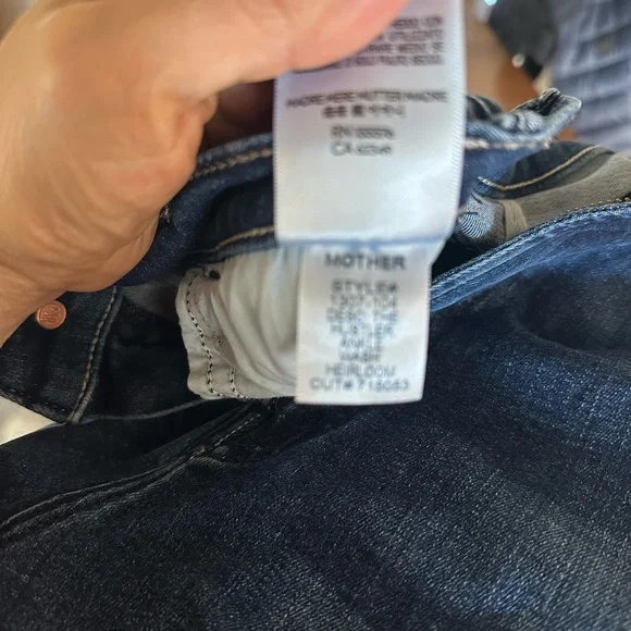 MOTHER The Hustler Ankle Blue Jeans - Picture 5 of 8